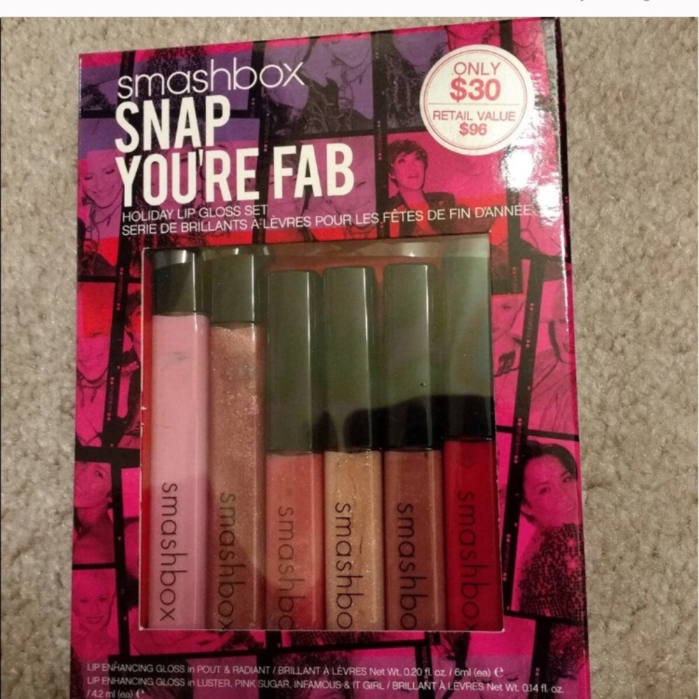 Beautiful smashbox lipgloss set
